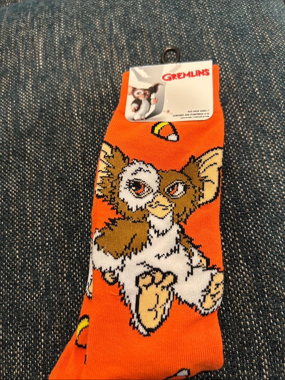 Gremlins Gizmo Orange Novelty Socks for Women